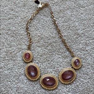 Francesca’s dusty mauve statement necklace